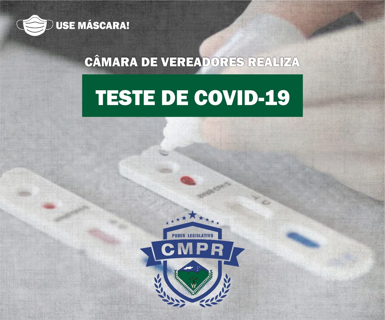 Vereadores e funcionários da Câmara Municipal de Pedro Régis realizam teste rápido do Covid19